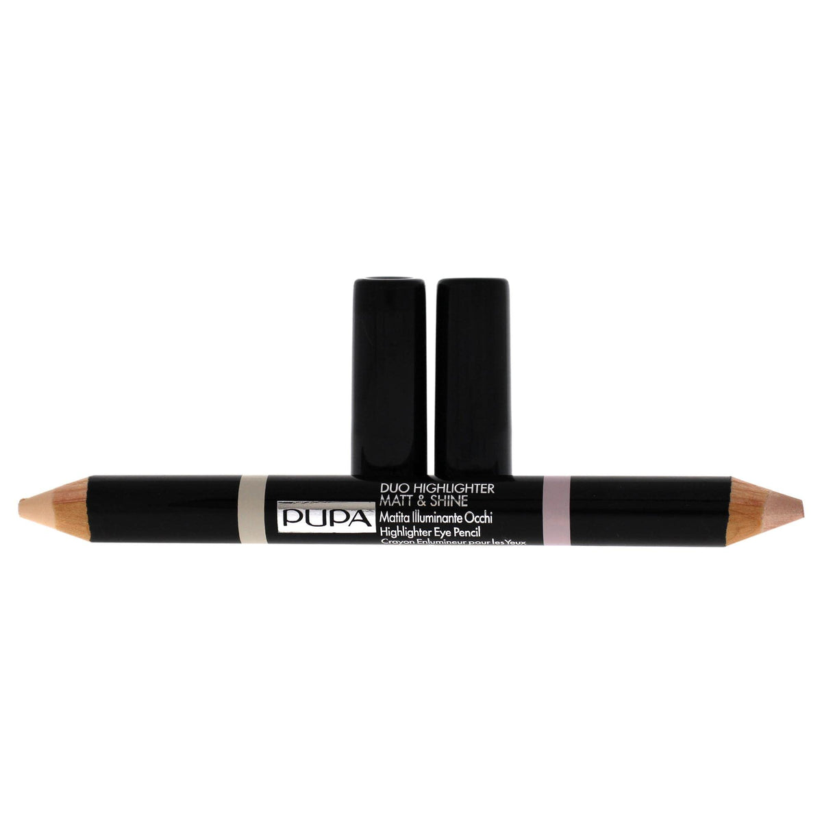 PUPA Milano Matte and Shine Highlighting Crayon 001 Beige  Eye Brightener Pencil with Matte and Shimmer  Smooth  Easy Blending