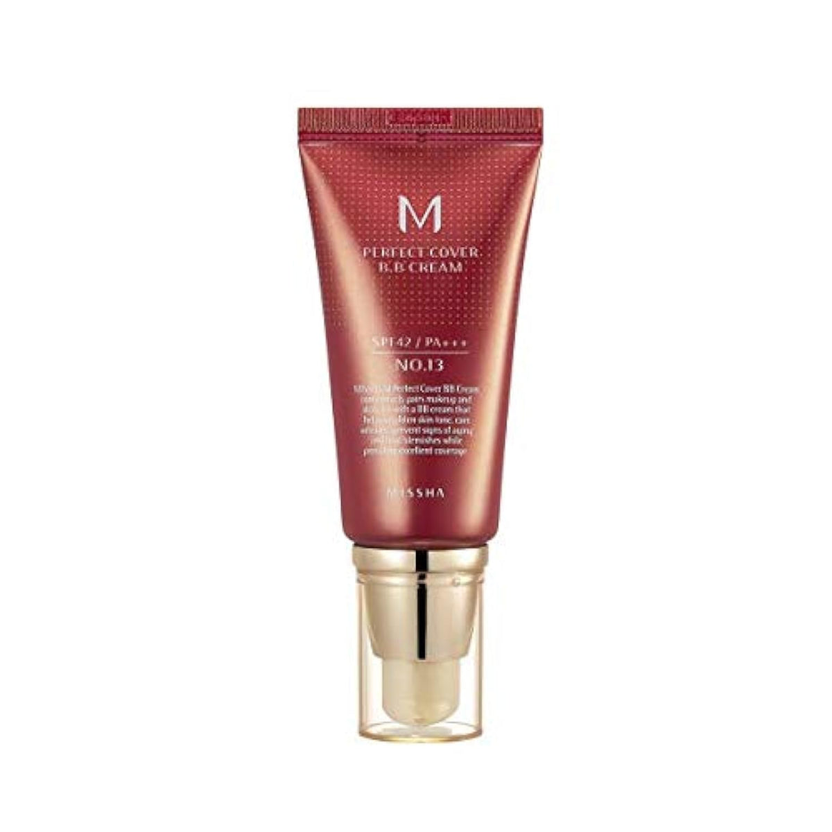 Missha M Perfect Cover Bb Cream Spf42 - 50Ml, Light Beige 01, Matte Finish, All Skin Types