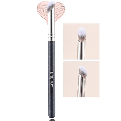 Energy Angled Concealer Brush - Vegan Synthetic, Perfect For Under Eye, Contouring & Blending