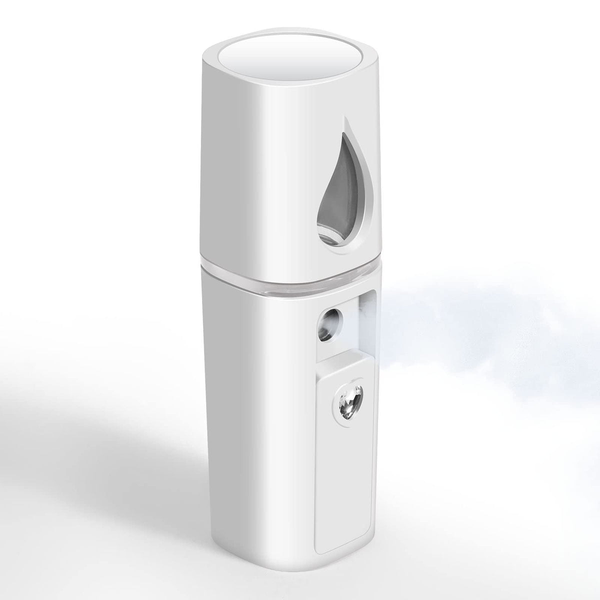 Giverare Nano Facial Steamer - Usb Rechargeable Mini Mister With Mirror For Hydrating Skin Care