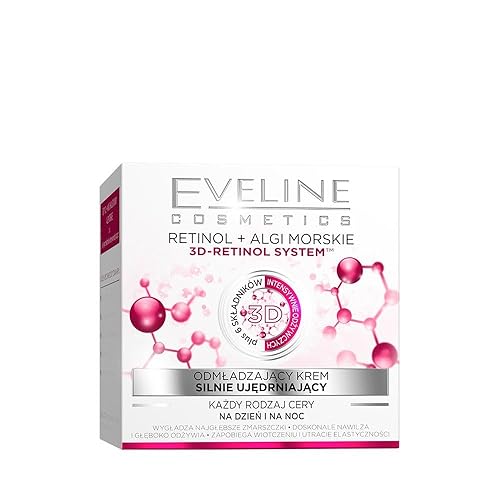 Eveline Cosmetics 3D Retinol & Sea Algae Firming Cream - Reduces Wrinkles & Age Spots, 1.