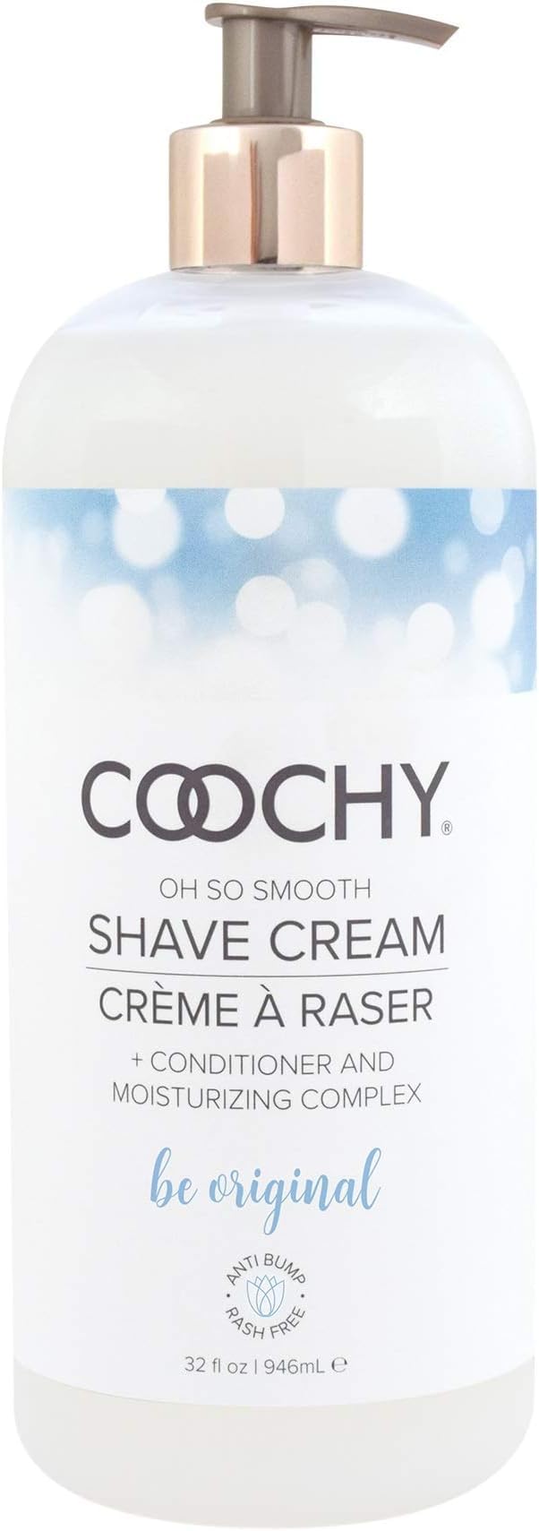 Coochy Intimate Shaving Cream - Moisturizer For Sensitive Skin, 32 Oz, Anti-Bump, Be Original