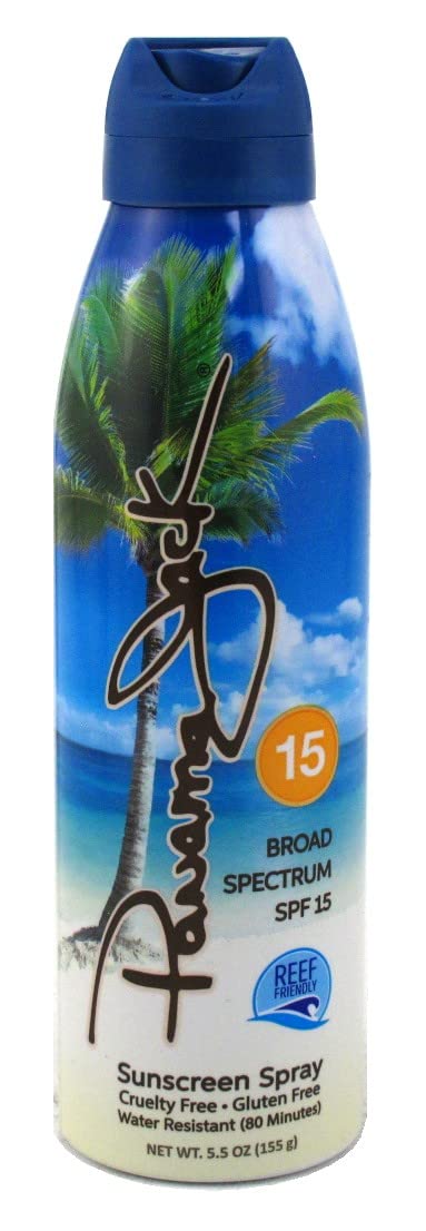 Panama Jack Spf 15 Sunscreen Continuous Spray 5.5Oz - 3 Pack, Sun Protection, Water Resistant