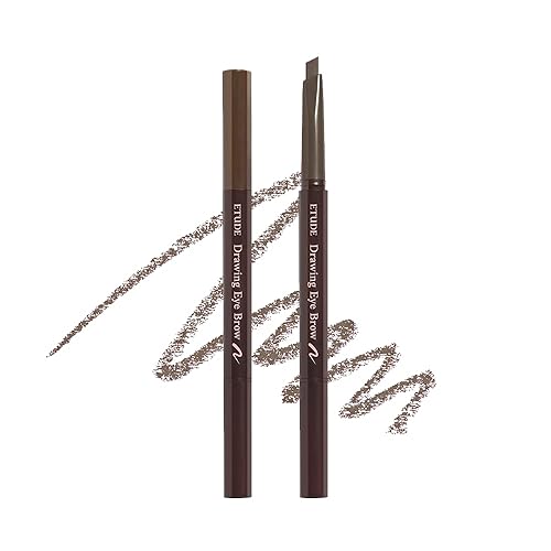 Etude Drawing Eye Brow #6 Ash Brown - Long Lasting Eyebrow Pencil For Natural Daily Look