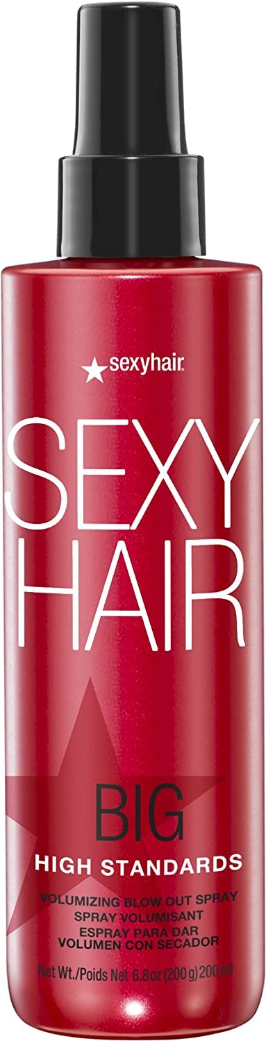 SexyHair Big High Standards Volumizing Blow Out Spray  67 Oz  Up to 40 More Volume  Shine  Smoothness and Manageability  Th