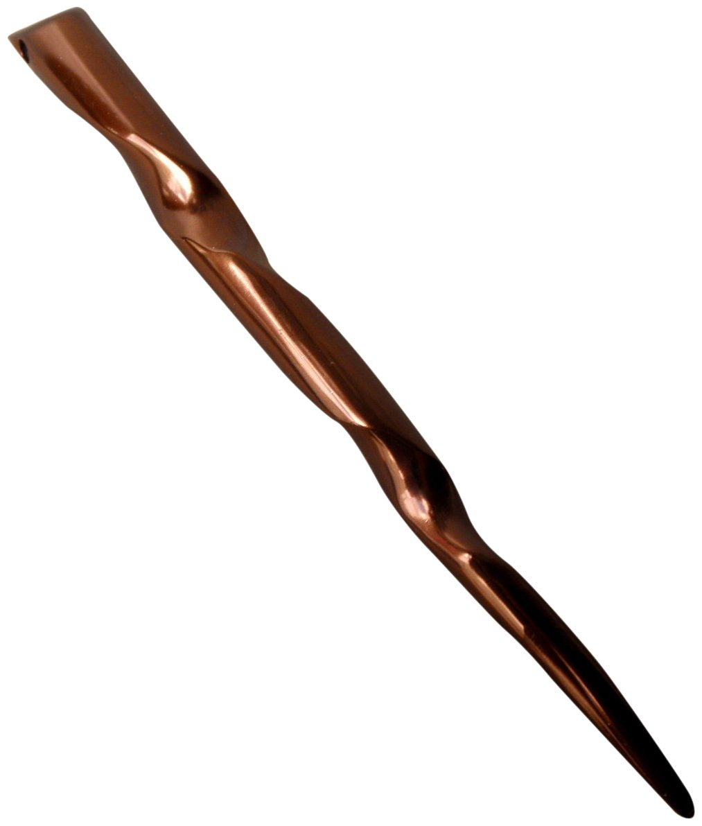 Jwl Hawnkoa Anodized Aluminum 6&quot; Hair Stick, Unbreakable & Waterproof, Brown