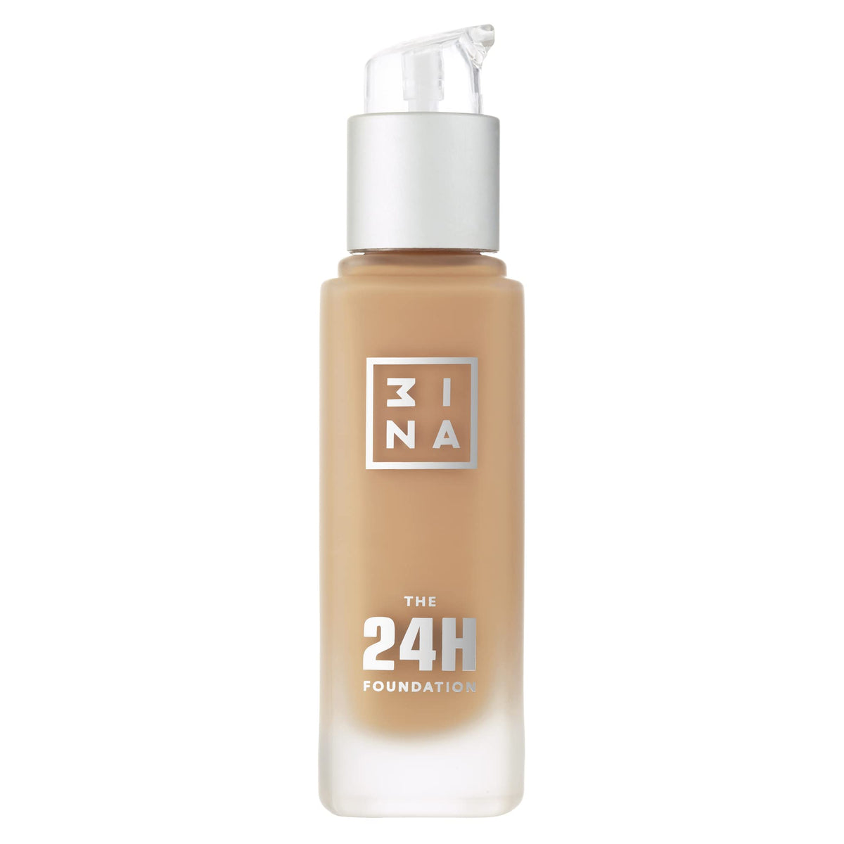 3Ina 24H Foundation - Medium Tan, Long-Wearing, Matte Finish, Waterproof, Vegan, 1.01 Oz