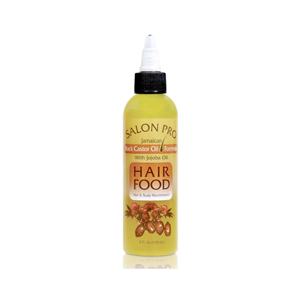 Salonpro Hair Food Black Castor Oil With Jojoba - 4Oz Nourishing Treatment For Healthy Hair