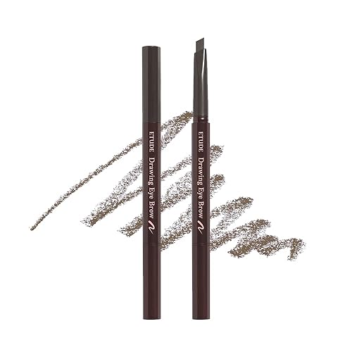 Etude Drawing Eye Brow Pencil #2 Grey Brown - Long Lasting, Natural Look Eyebrow Makeup