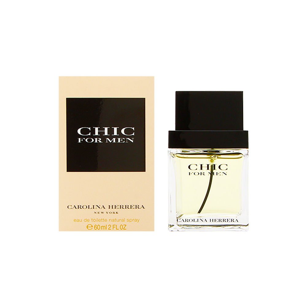 Chic For Men By Carolina Herrera 2.0 Oz Eau De Toilette Spray - Elegant Fragrance For Him