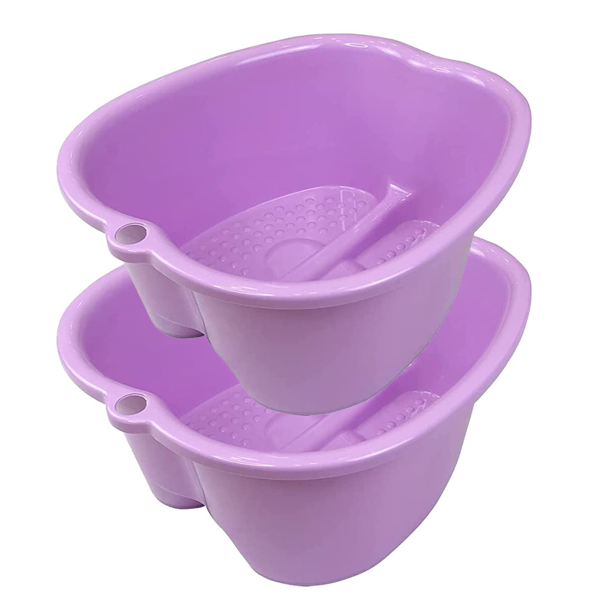 Homelex Large Purple Foot Soaking Bath Basin - Spa Pedicure Tub For Home Massage Treatment