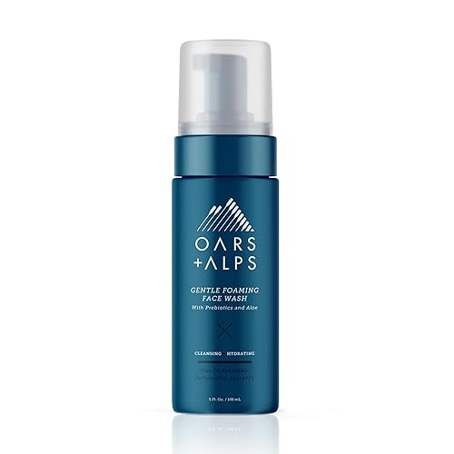 Oars + Alps Gentle Foaming Face Wash & Moisturizer With Prebiotics & Aloe, 5 Fl Oz