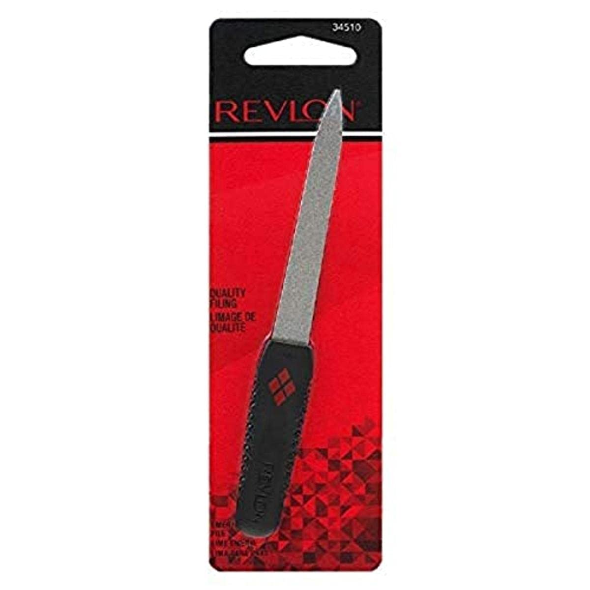 Revlon Emery Board Nail File - Black, Pack Of 1, Durable And Effective Nail Care Tool