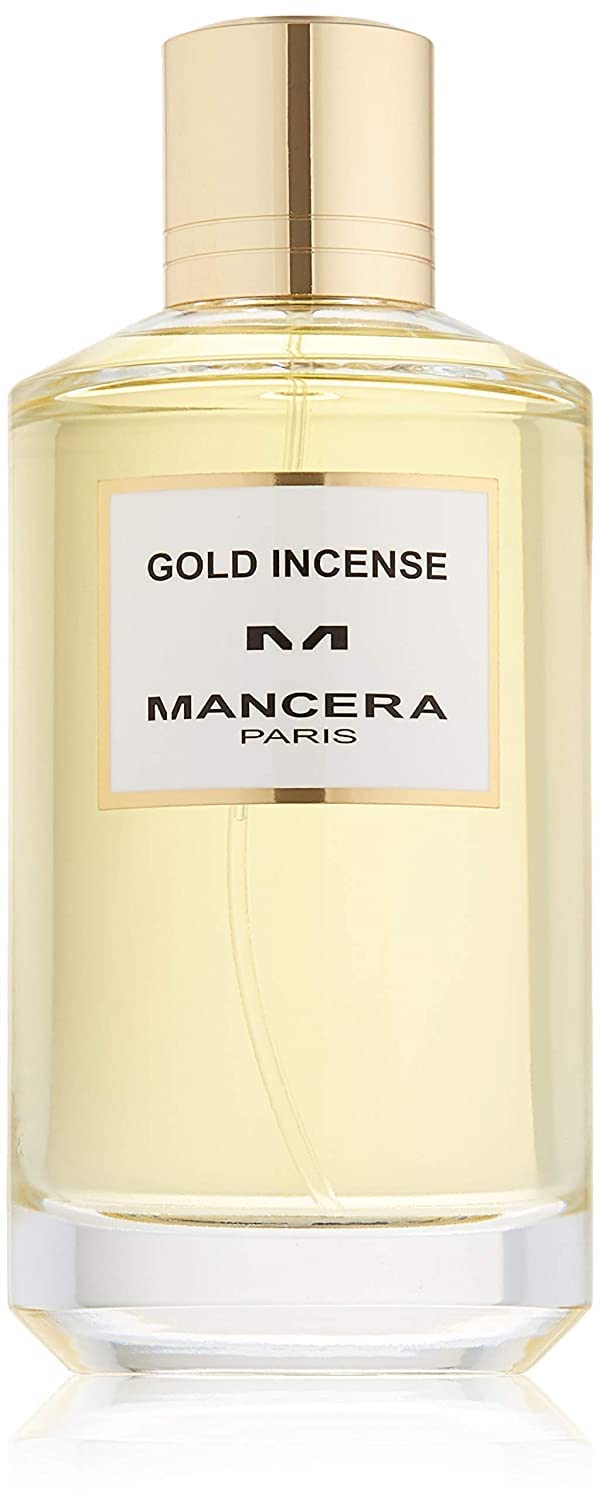 MANCERA Gold Incense Eau de Parfum Spray - 4 Fl Oz Luxury Fragrance for Men and Women