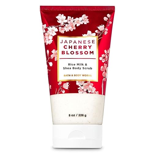 Bath & Body Works Japanese Cherry Blossom Creamy Body Scrub 6.6 Oz - Exfoliating Body Scrub