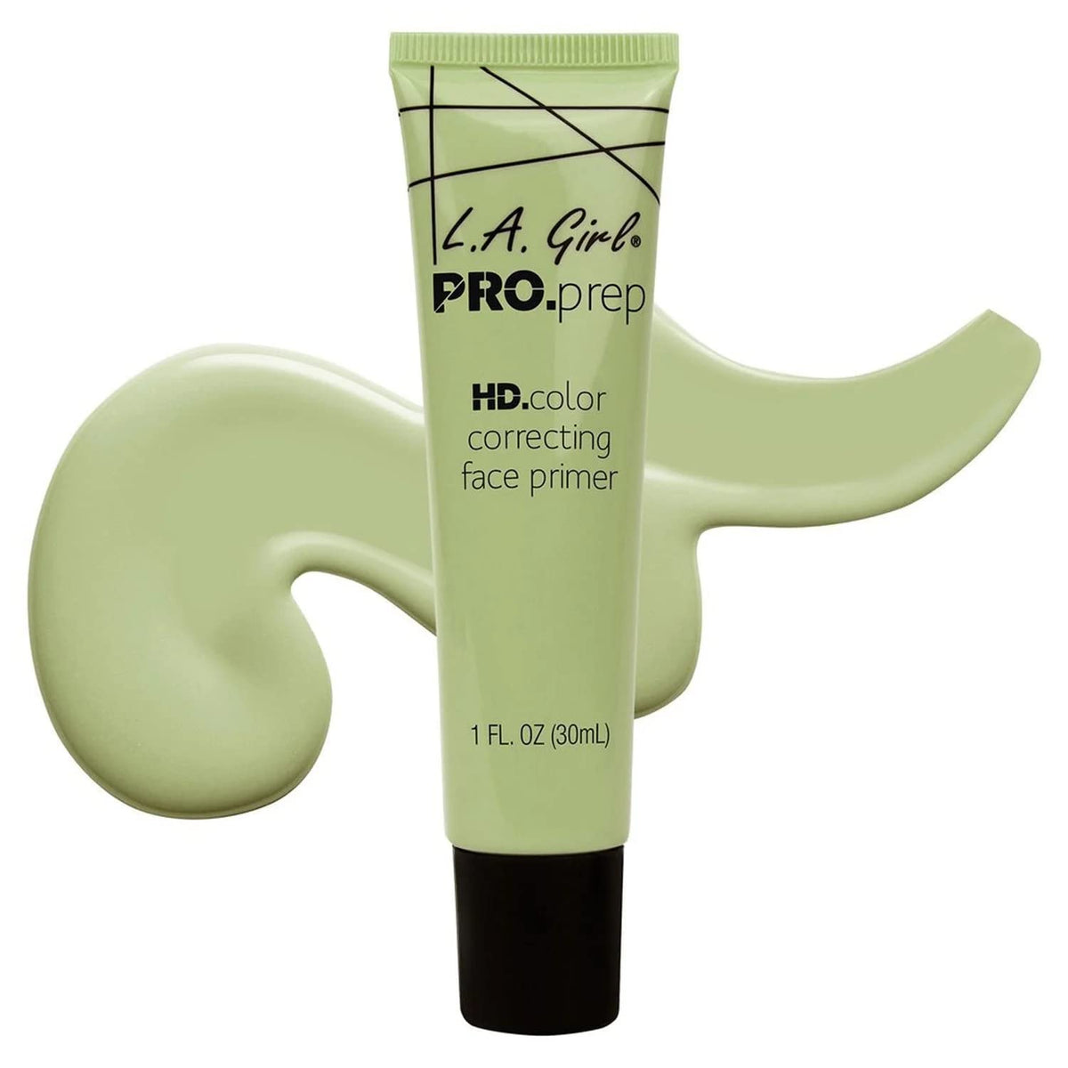 L.A. Girl Pro.Prep Green Correcting Primer - 1 Oz Makeup Base For Flawless Skin