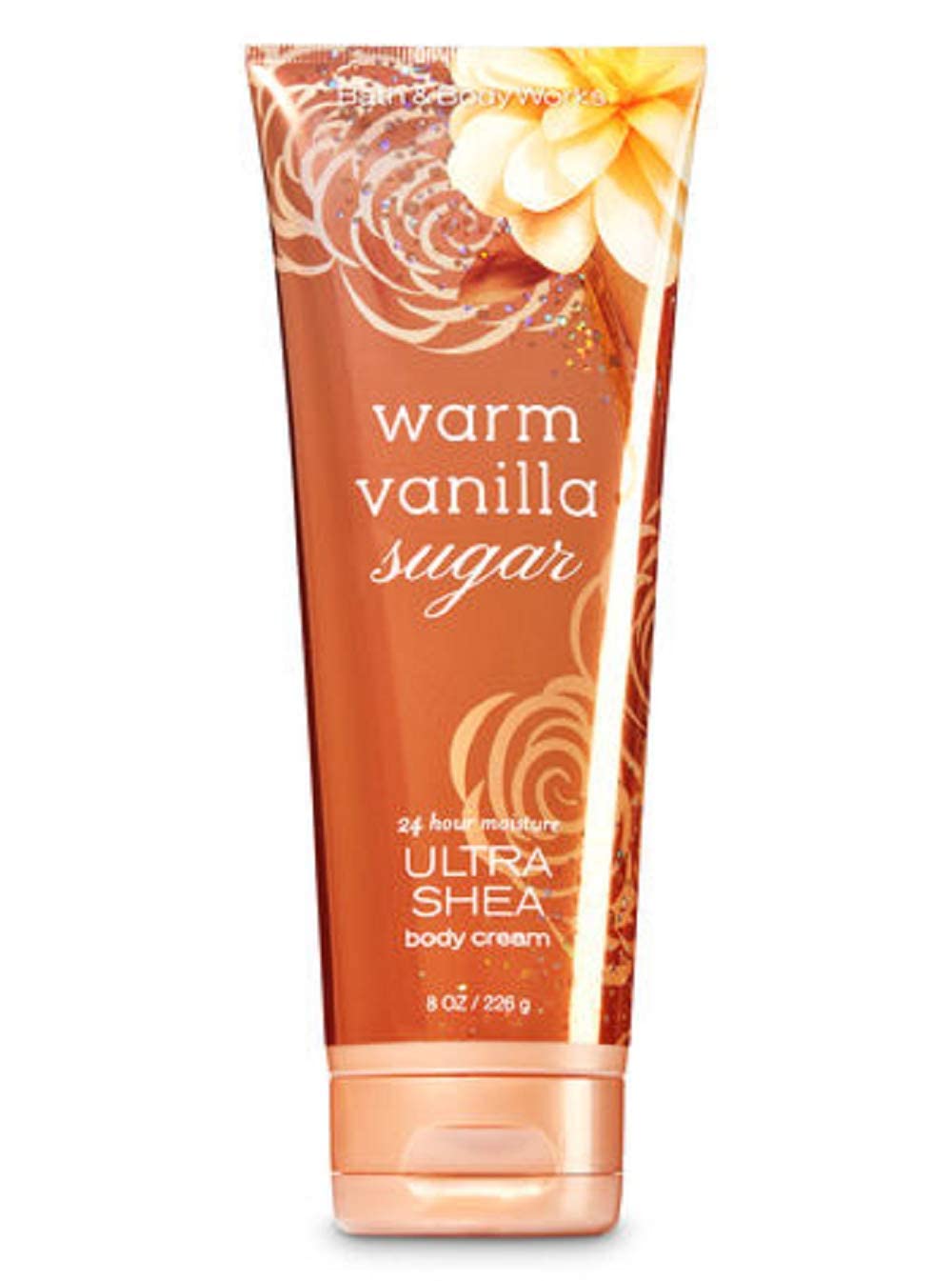 Bath & Body Works Warm Vanilla Sugar Ultra Shea Body Cream, 8 Oz - Moisturizing Lotion