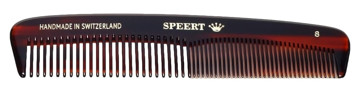 Speert Wide Tooth Comb - Tortoise Acetate Detangling Comb for Thick, Curly, Fine Hair