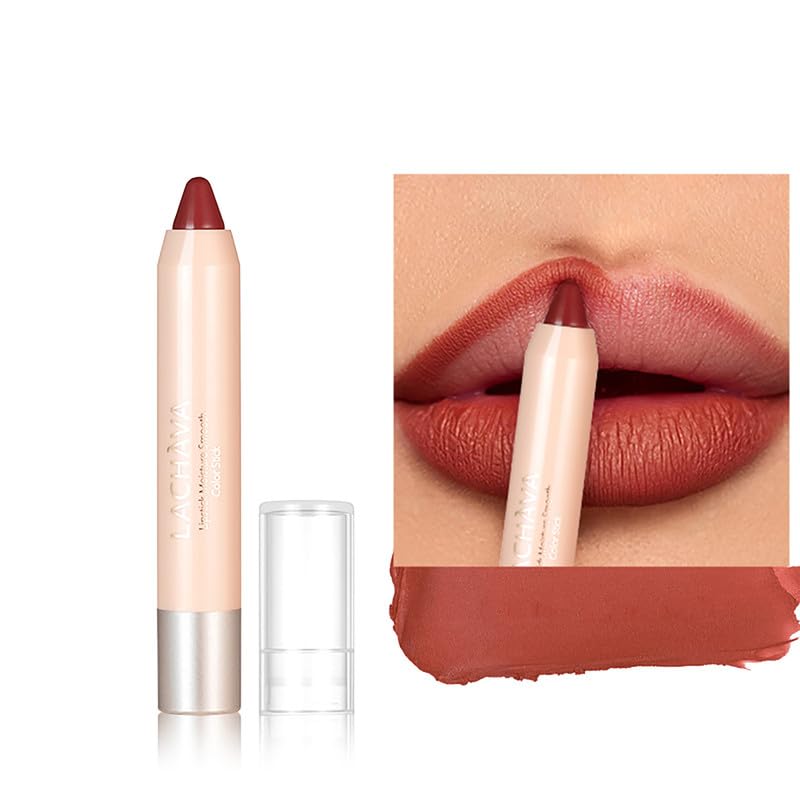 Easilydays Red Lipstick Crayon - Long-Lasting Waterproof Lip Stain, Full Coverage Tint (#06)