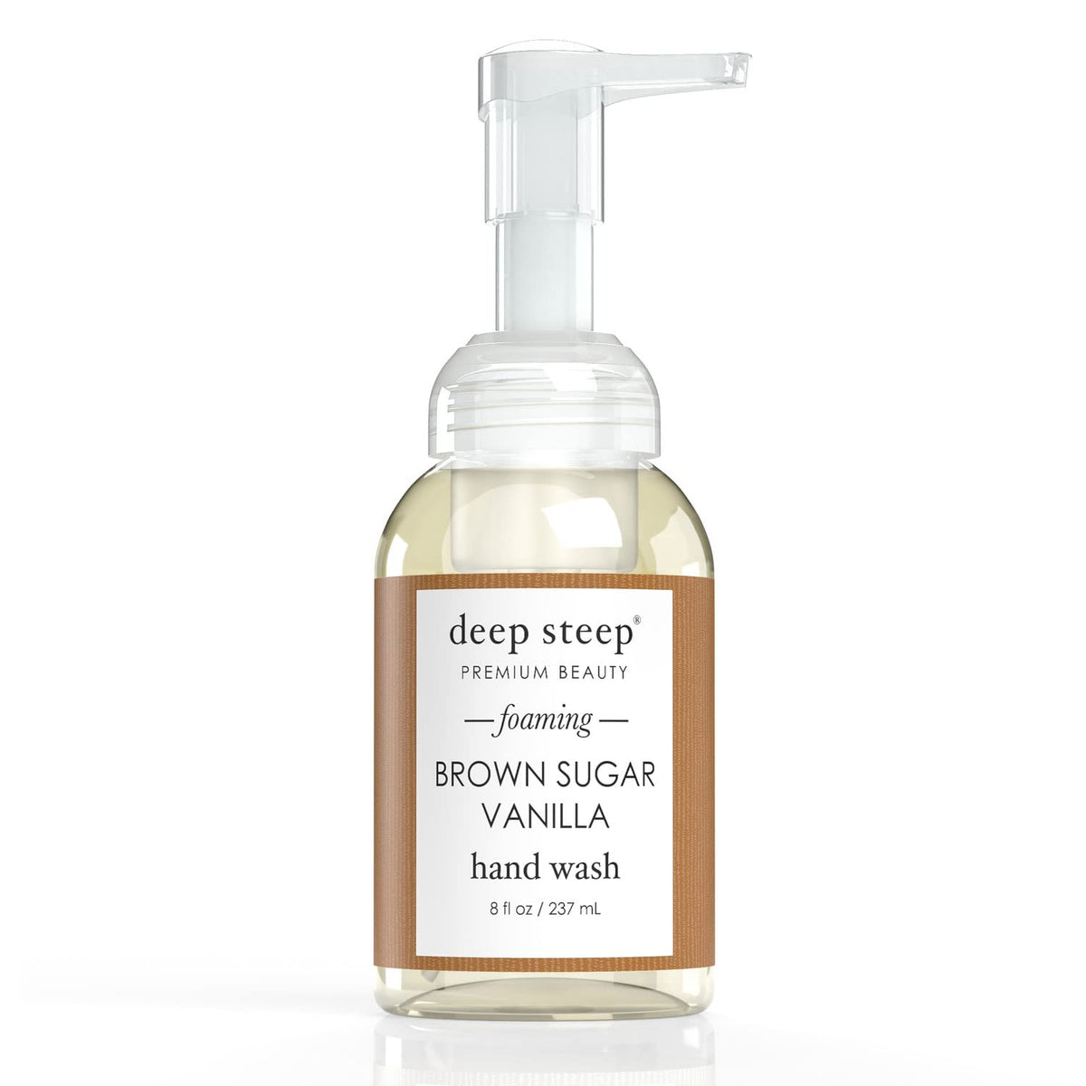 Deep Steep Foaming Hand Wash, Brown Sugar Vanilla, 8 Ounce - Nourishing & Moisturizing Cleanser