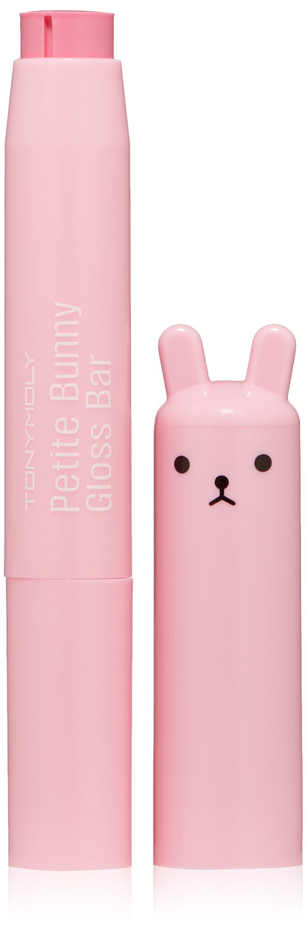 Tonymoly Petit Bunny Gloss Bar - Juicy Strawberry Lip Crayon, Moisturizing, High Shine Gloss