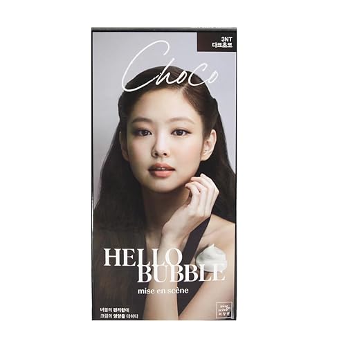 Zeesoon Korean Hello Bubble Vivid Hair Color - Dark Choco, 8.11 Fl Oz At-Home Dye With Ampoule