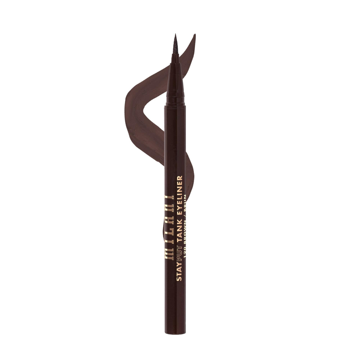 Milani The Tank Liquid Eyeliner - Waterproof, Long Lasting, Smudgeproof - 120 Brown