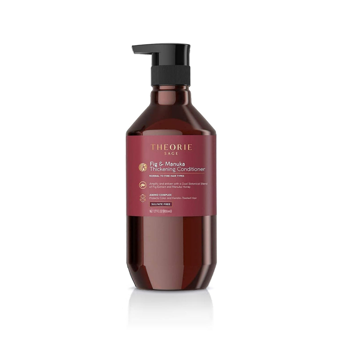 Theorie Fig & Manuka Thickening Conditioner - Anti-Thinning, Sulfate-Free, 800Ml