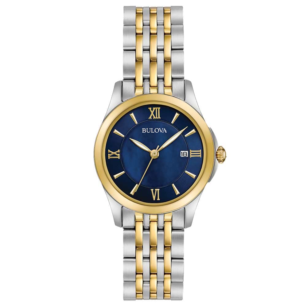 Bulova Classic Two-Tone Stainless Steel Quartz Ladies Watch Model 98M124