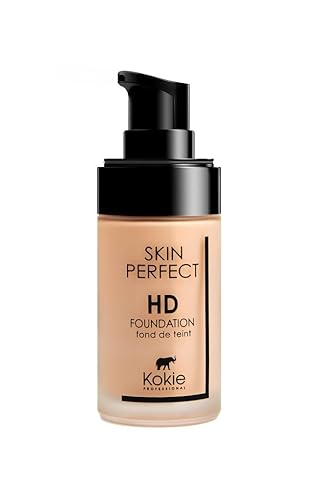 Kokie Cosmetics Hd Foundation 20C - 1.01 Fl Oz, Lightweight Liquid Makeup, Long-Lasting Finish