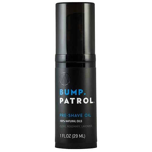 Bump Patrol Pre-Shave Oil For Men - Natural Essential Oils For Smooth Shave & Softer Skin, 1Oz