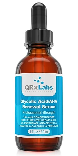 Qrxlabs Glycolic Acid 15% Serum - Brightening Exfoliant For Fine Lines & Dark Spots - 1 Fl Oz