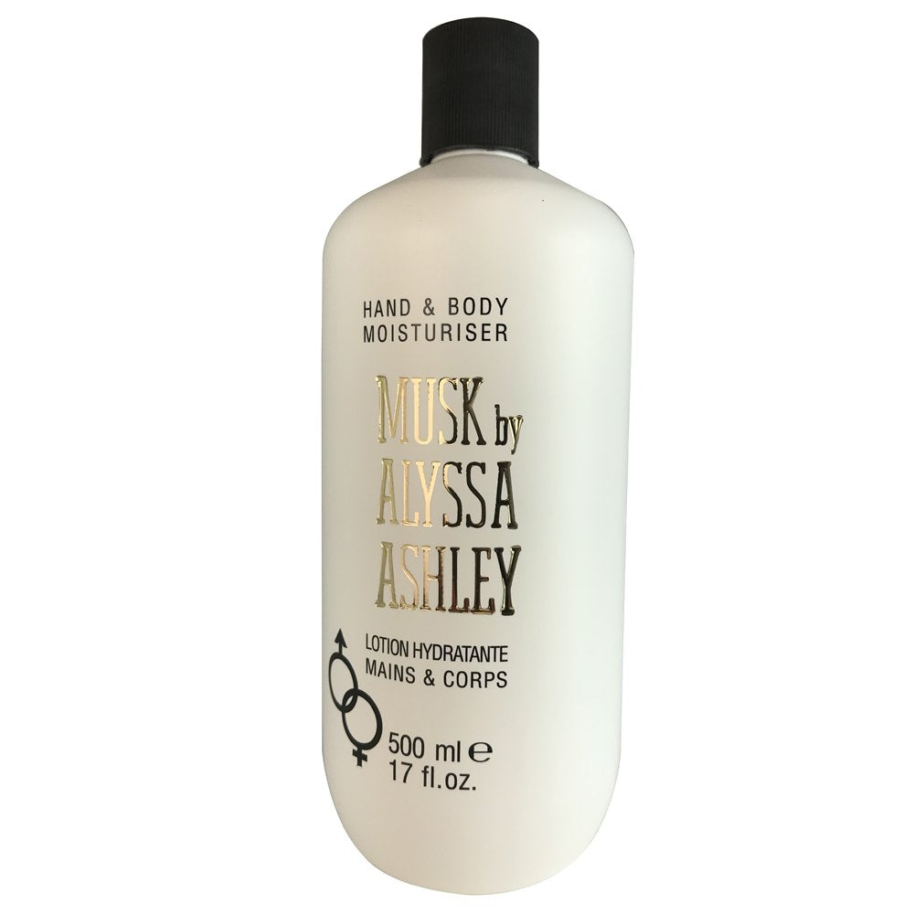 Alyssa Ashley Musk Hand and Body Lotion, 17 Fl Oz - Pink Moisturizer for Soft Skin