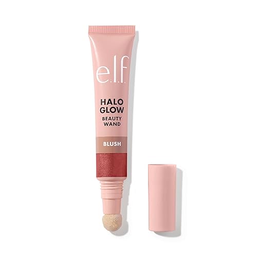 E.L.F. Halo Glow Blush Wand - Liquid Blush For Radiant Cheeks, Vegan, Rosé You Slay, 