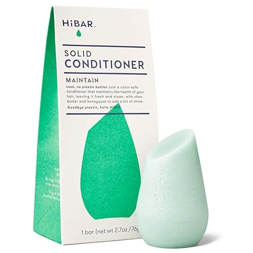 Hibar Eco-Friendly Conditioner Bar - Travel Size, Plastic-Free, Color Safe, 2.7 Oz