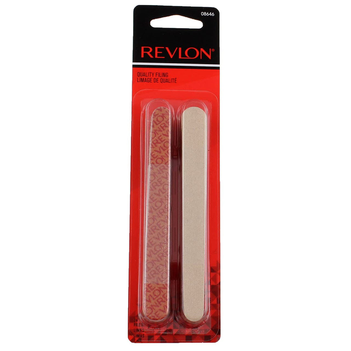 Revlon Dual Sided Emery Boards Nail File, 24 Count Manicure & Pedicure Tool, Multicolor