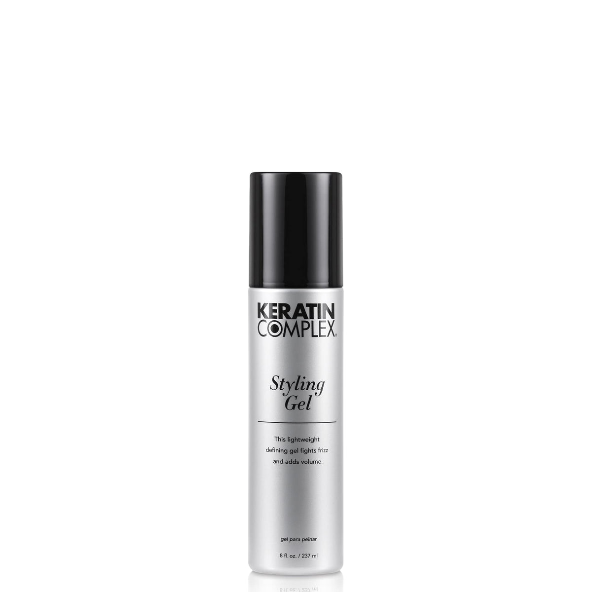 Keratin Complex Styling Gel - 8 Fl Oz - Silver Hair Gel for Strong Hold and Smooth Finish