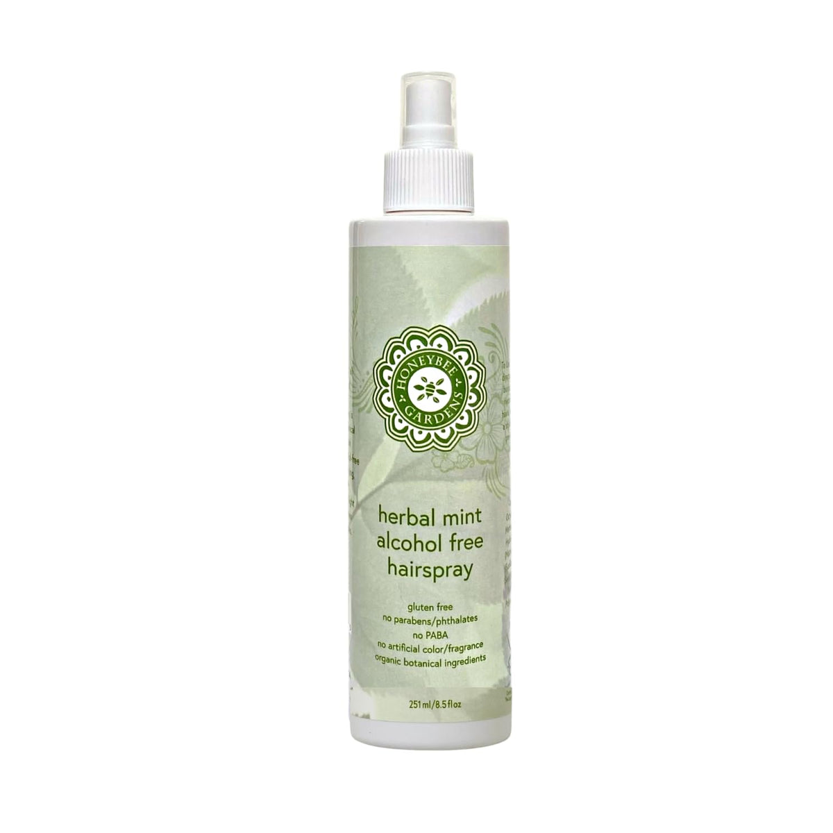 Honeybee Gardens Herbal Mint Alcohol-Free Hair Spray, 8.5 Fl Oz - Refreshing & Light Hold