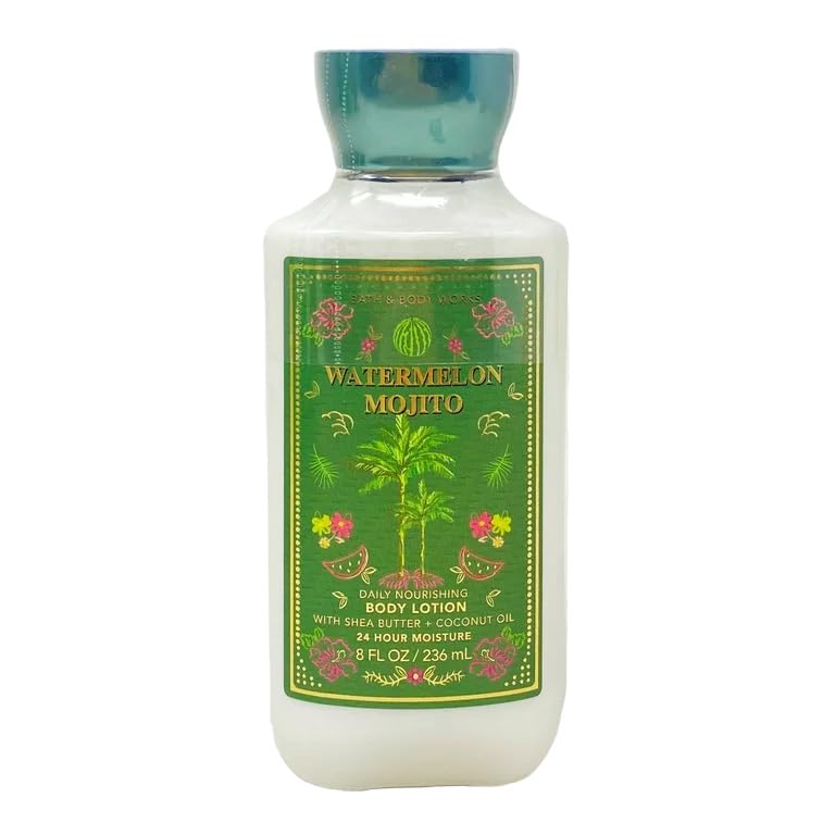 Bath & Body Works Watermelon Mojito Body Lotion, 8Oz - Refreshing & Hydrating Moisturizer