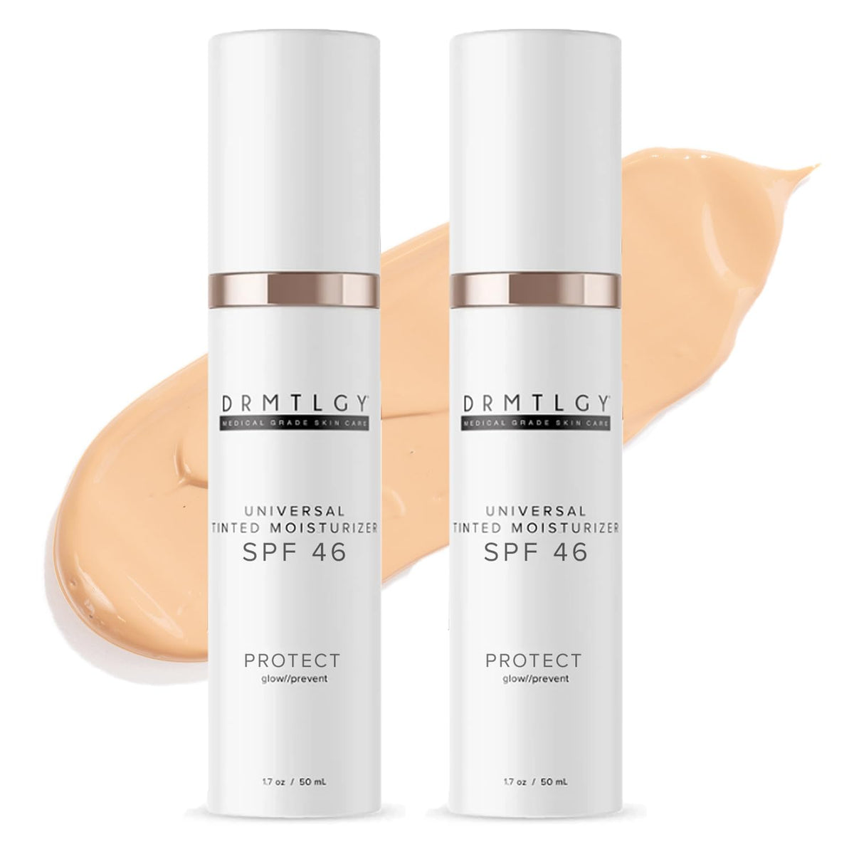 Drmtlgy Anti-Aging Tinted Moisturizer Spf 46, Universal Tint, 1.7 Oz, 2 Pack