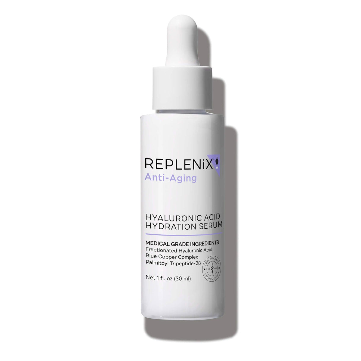 Replenix Pure Hydration Hyaluronic Acid Serum - Anti-Aging, Reduces Wrinkles, 1 Oz.