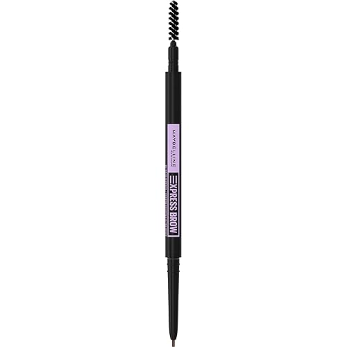 Maybelline Brow Pencil, Express Ultra Slim Eyebrow Makeup, Ash Brown, Precision Tip & Spoolie