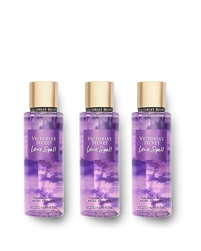 Victoria'S Secret Love Spell Body Mist 3-Pack - 25.2 Fl Oz Total, Fragrance Mist Set