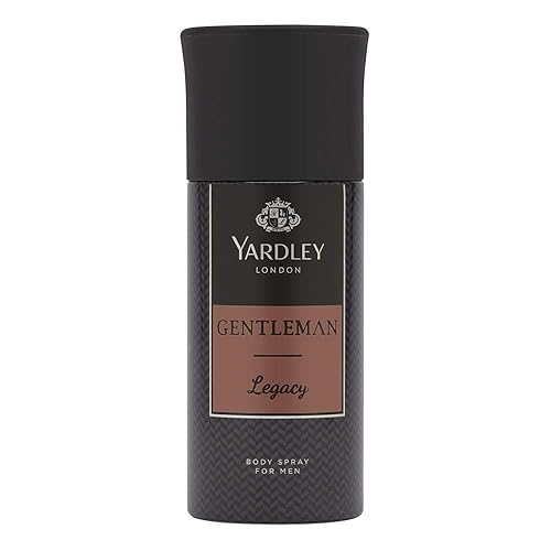 Yardley Gentleman Legacy Deodorant Body Spray 5 oz for Men - Fresh & Long-Lasting Scent