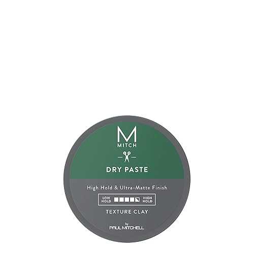 MITCH Dry Paste Texture Clay for Men - High Hold, Ultra-Matte Finish, 3 Ounce