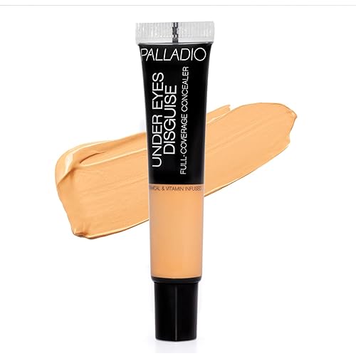 Palladio Under Eyes Disguise Concealer, Lemonade, 0.35 Oz - Full Coverage For Dark Circles & Blem