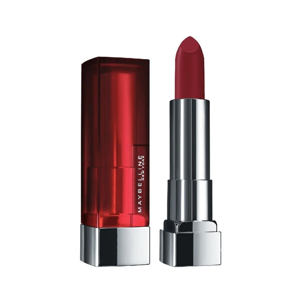 Maybelline Color Sensational Matte Lipstick - Divine Wine, Hydrating Nude Pink Red Plum, 0.15 Oz