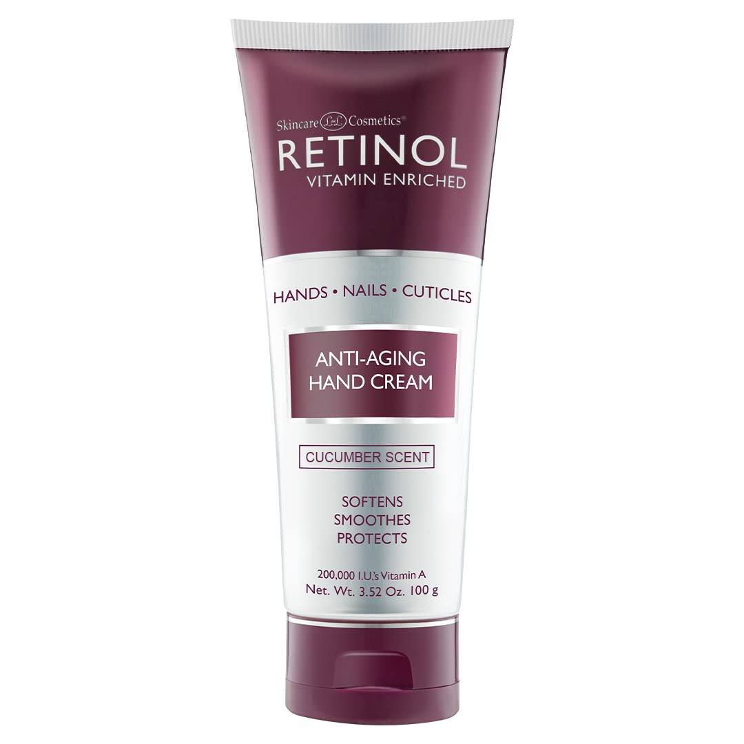 Retinol Anti-Aging Hand Cream - Skincare Ldel - Nourishing, Velvety, 3.52 Oz,