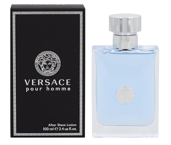 Versace Pour Homme After Shave for Men, 3.4 oz - Luxurious Scent, Perfect for Daily Use, Refreshing and Invigorating Fragrance