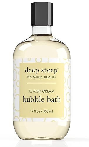 Deep Steep Bubble Bath Lemon Cream - 17 Oz Moisturizing Spa Soak For Relaxation